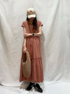 「初夏のお出かけコーデ」｜「アイテム（ワンピース/ドレス）」を使った、aoiさん（レディース・161cm）の夏コーディネート