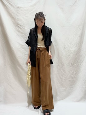 「アイテム（テーラードジャケット）」を使った、aoiさん（レディース・162cm）の夏コーディネート