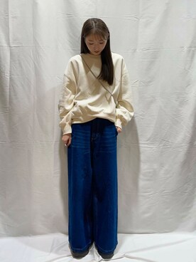 「カラーアイテム」｜aoiさん（レディース・161cm）の冬コーディネート