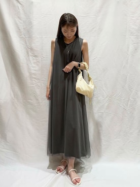 「初夏のお出かけコーデ」｜「アイテム（ワンピース/ドレス）」を使った、aoiさん（レディース・161cm）の春コーディネート