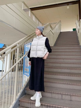 「冬服」｜「アイテム（その他アウター）」を使った、aoiさん（レディース・161cm）の秋コーディネート