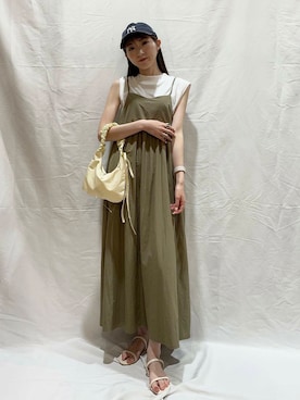 「初夏のお出かけコーデ」｜「アイテム（ワンピース/ドレス）」を使った、aoiさん（レディース・161cm）の春コーディネート