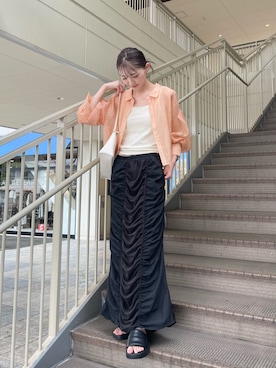 「KBF（ケイビーエフ）のアイテム」を使った、aoiさん（レディース・162cm）の夏コーディネート
