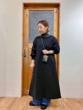 「アイテム（スマホグッズ）」を使った、yumiさん（レディース・154cm）の冬コーディネート