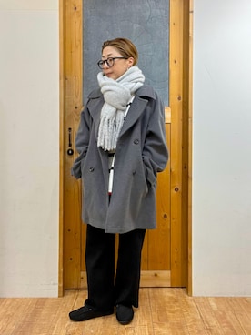 「DRESKIP（ドレスキップ）のアイテム」を使った、yumiさん（レディース・154cm）の冬コーディネート