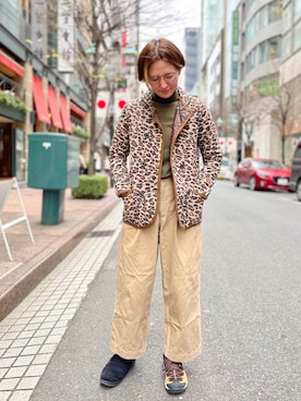 「gicipi（ジチピ）のアイテム（Tシャツ/カットソー）」を使った、nacoさん（レディース・162cm）の冬コーディネート