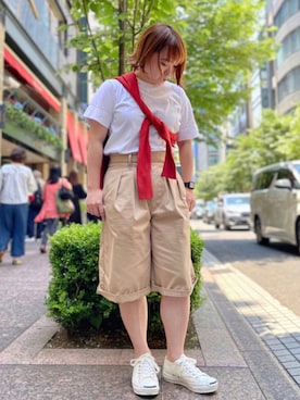 「グルカショーツ」｜nacoさん（レディース・162cm）の夏コーディネート