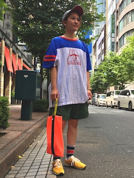 「WEEKEND(ER)（ウィークエンダー）のアイテム」を使った、nacoさん（レディース・162cm）の夏コーディネート