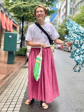 「cepo（セポ）のアイテム」を使った、nacoさん（レディース・162cm）の夏コーディネート