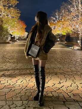 「EVRIS（エヴリス）のアイテム（ブルゾン）」を使った、RI-CAさん（レディース・157cm）の冬コーディネート