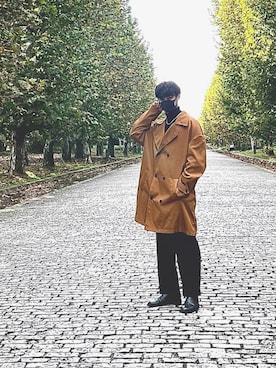 Leon|ZARAのチェスターコートを使ったコーディネート - WEAR