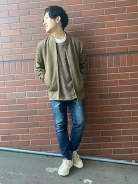 「大学生」｜シマダマサルさん（メンズ・164cm）の秋コーディネート