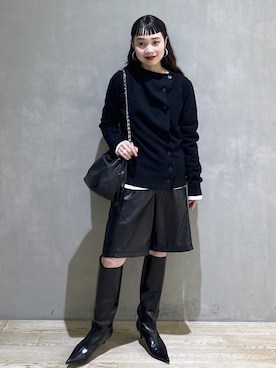 「ADAM ET ROPE'（アダムエロペ）のアイテム」を使った、AKARIさん（レディース・157cm）の秋コーディネート