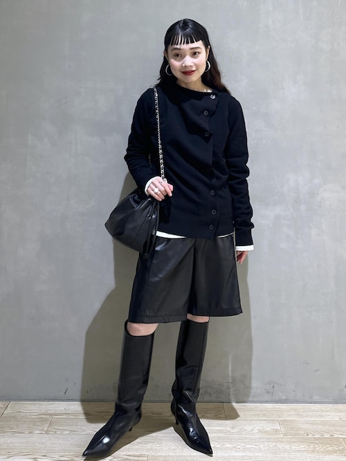 ADAM ET ROPE'（アダムエロペ） ブーツ 「EMOELLE」レザーロングブーツ