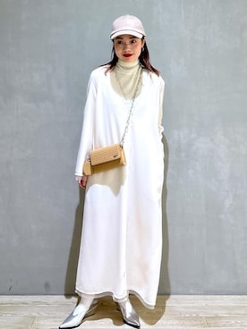 「ワントーンスタイル」｜AKARIさん（レディース・157cm）の秋コーディネート