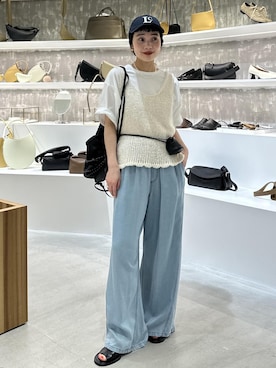 「ADAM ET ROPE'（アダムエロペ）のアイテム」を使った、AKARIさん（レディース・157cm）の春コーディネート