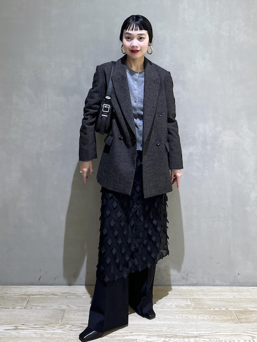 EMOELLE】ウールネップテーラードジャケット（テーラードジャケット