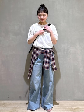 「levis」｜AKARIさん（レディース・157cm）の春コーディネート