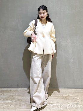 「アイテム（サンダル）」を使った、AKARIさん（レディース・157cm・30代）の秋コーディネート