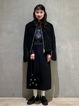 「アイテム（ローファー）」を使った、AKARIさん（レディース・157cm・30代）の秋コーディネート