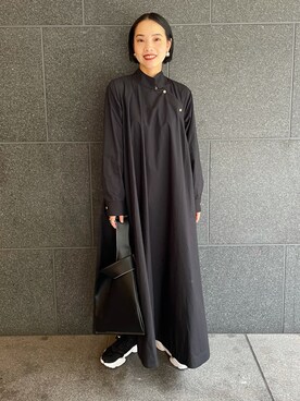「BASERANGE（ベースレンジ）のアイテム（ワンピース/ドレス）」を使った、AKARIさん（レディース・157cm）の秋コーディネート