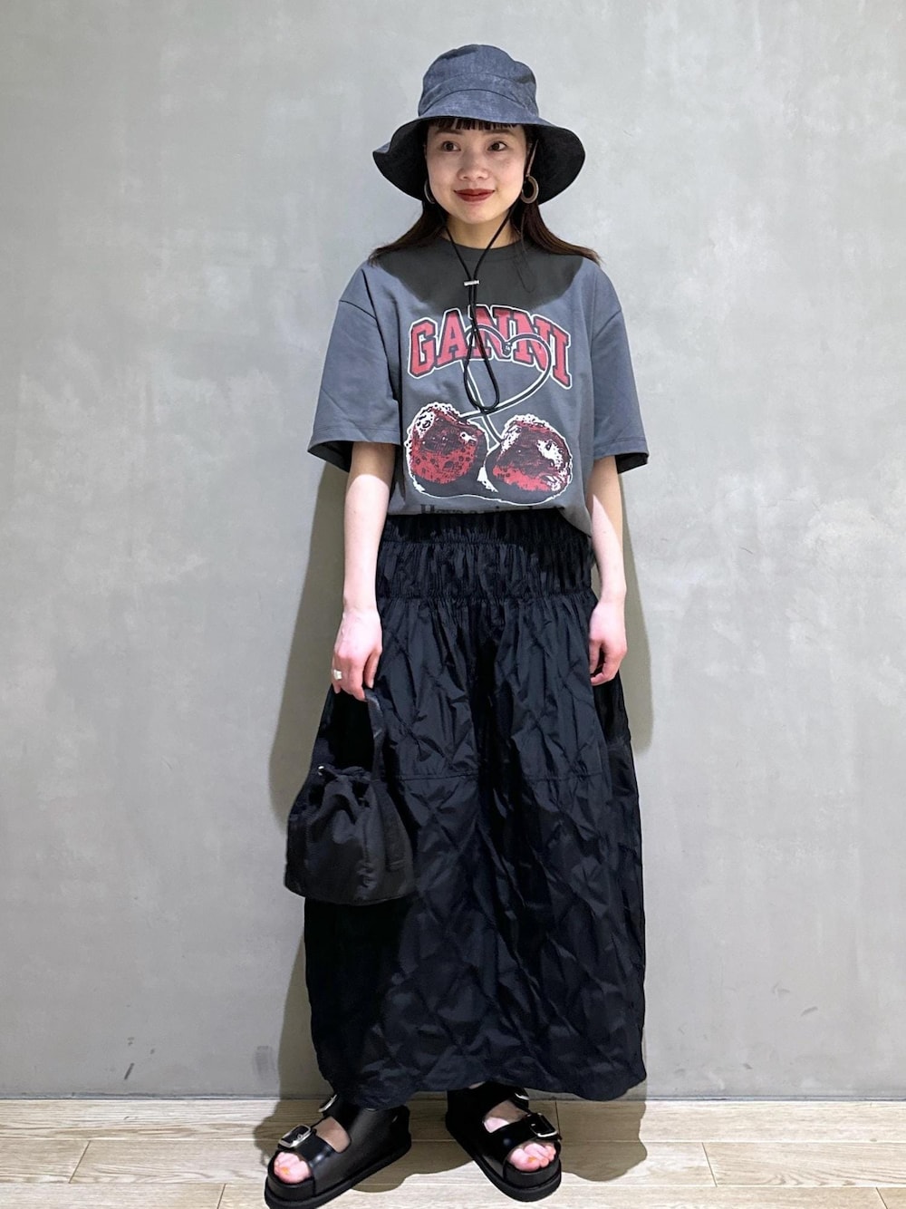GANNI ガニー 半袖 Tシャツ Basic Jersey Bear Small T-shirt