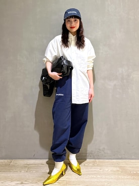 「ブルベ冬コーデ」｜AKARIさん（レディース・157cm）の秋コーディネート