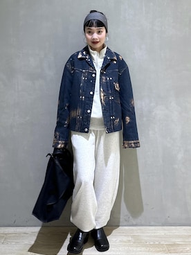 「ADAM ET ROPE'（アダムエロペ）のアイテム」を使った、AKARIさん（レディース・157cm）の秋コーディネート