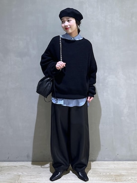 「アイテム（パンプス）」を使った、AKARIさん（レディース・157cm）の秋コーディネート