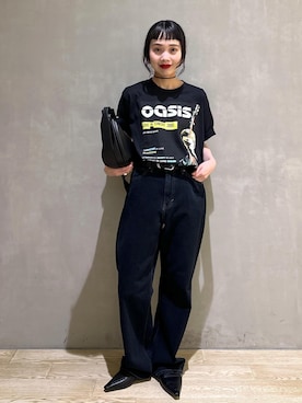 「Lee（リー）のアイテム」を使った、AKARIさん（レディース・157cm）の夏コーディネート