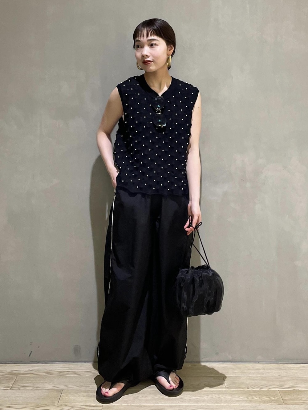 【DISCUS for ADAM ET ROPE’】別注 NYLON PANTS ADAM ET ROPÉ FEMME(アダム エ ロペ ファム) / 【DISCUS for