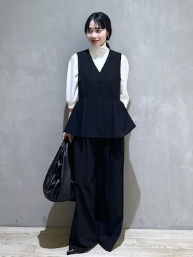 ADAM ET ROPE'（アダムエロペ）の「レーススリーブロンパース（）」 - WEAR