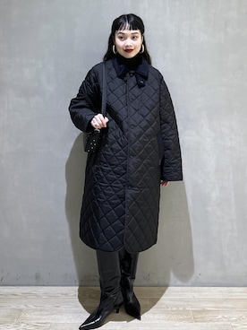 「LAVENHAM（ラベンハム）の【LAVENHAM for ADAM ET ROPE'】別注 CHANTRY（ナイロンジャケット）」を使った、AKARIさん（レディース・157cm）の秋コーディネート
