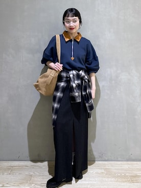 「アイテム（バッグ）」を使った、AKARIさん（レディース・157cm・30代）の冬コーディネート