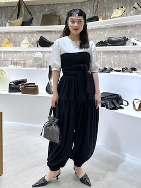 「ADAM ET ROPE'（アダムエロペ）のアイテム」を使った、AKARIさん（レディース・157cm）の春コーディネート