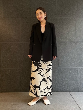 「春スタイリング」｜AKARIさん（レディース・157cm）の冬コーディネート