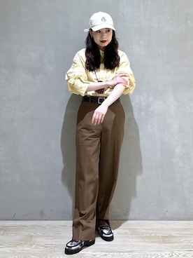 「アイテム（財布/小物）」を使った、AKARIさん（レディース・157cm）の秋コーディネート
