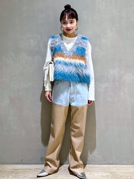 「ベストコーデ」｜「アイテム（パンプス）」を使った、AKARIさん（レディース・157cm）の秋コーディネート