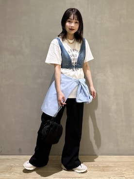 「アイテム（その他トップス）」を使った、AKARIさん（レディース・157cm・20代）の夏コーディネート