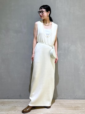 「アイテム（ワンピース/ドレス）」を使った、AKARIさん（レディース・157cm・30代）の夏コーディネート