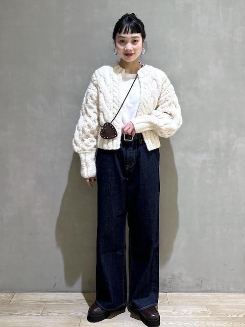 EMOELLE】ケーブルボレロカーディガン（カーディガン/ボレロ）｜ADAM