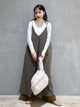 「ページュ」｜AKARIさん（レディース・157cm）の秋コーディネート