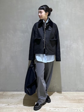 「アイテム（ジャケット/アウター）」を使った、AKARIさん（レディース・157cm）の冬コーディネート