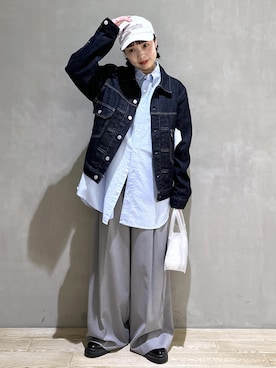 「levis」｜AKARIさん（レディース・157cm）の冬コーディネート