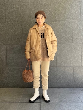 「RACAL（ラカル）のアイテム」を使った、AKARIさん（レディース・157cm）の秋コーディネート