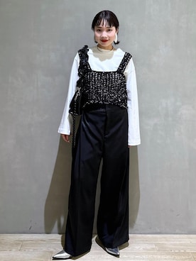 「アイテム（パンプス）」を使った、AKARIさん（レディース・157cm・30代）の冬コーディネート