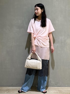 「アイテム（ハンドバッグ）」を使った、AKARIさん（レディース・157cm・30代）の夏コーディネート