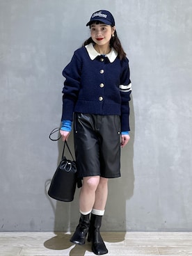 「アイテム（バッグ）」を使った、AKARIさん（レディース・157cm・30代）の冬コーディネート