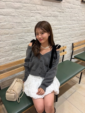 「アイテム（カーディガン/ボレロ）」を使った、hichanさん（レディース・156cm・20代）の夏コーディネート
