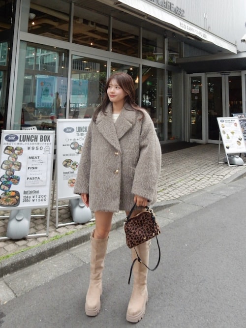 金釦シャギールーズコート（その他アウター）｜Chico（チコ）の